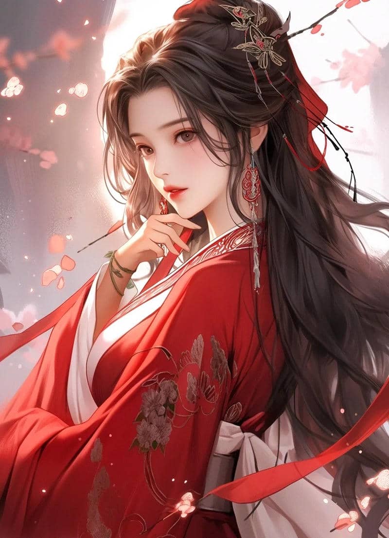 Ảnh anime nữ cổ trang phong thái trầm