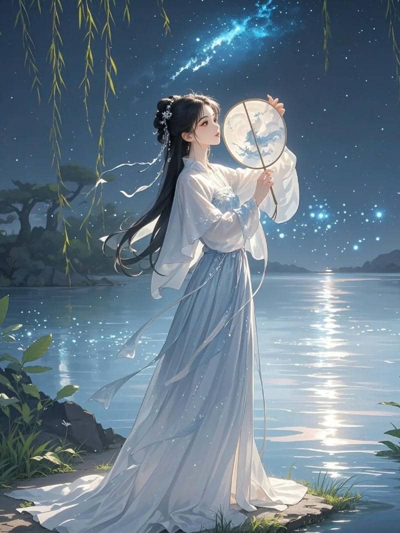 Ảnh anime nữ cổ trang trang phục truyền thống