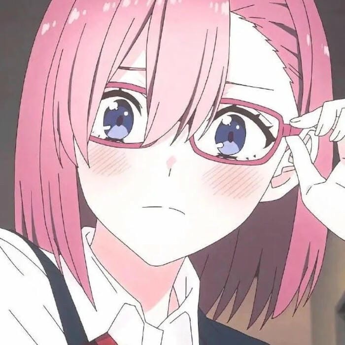 Ảnh anime nữ tóc hồng phong thái trẻ