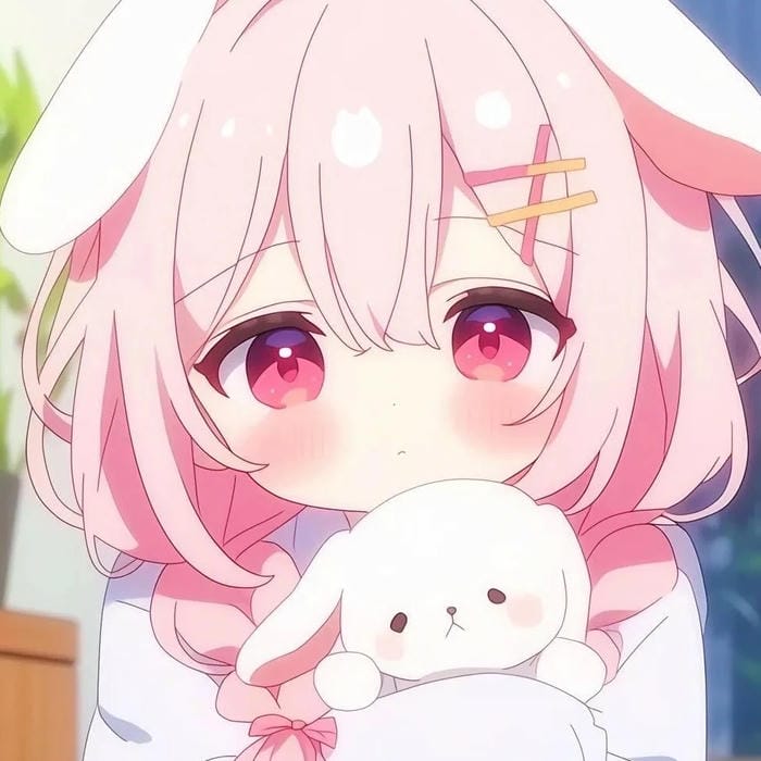 Ảnh anime nữ tóc hồng sắc hồng