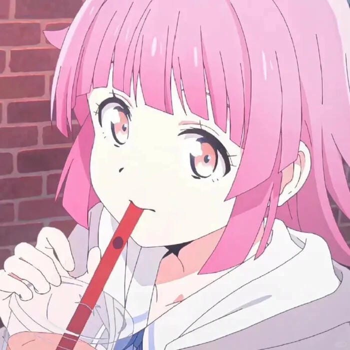 Ảnh anime nữ tóc hồng trong sáng