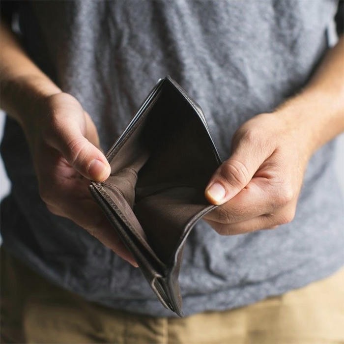 Ảnh ví rỗng hài đời thường