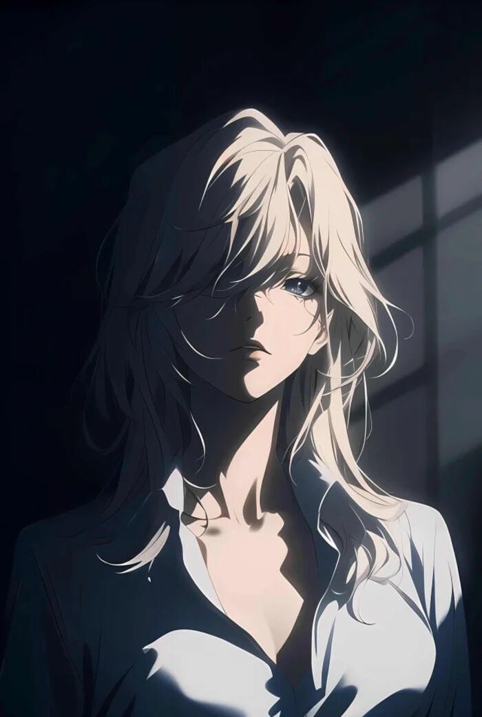 Anime girl lạnh lùng thần thái mạnh