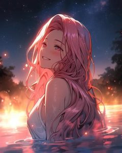 Hình ảnh anime nữ tóc hồng nổi bật