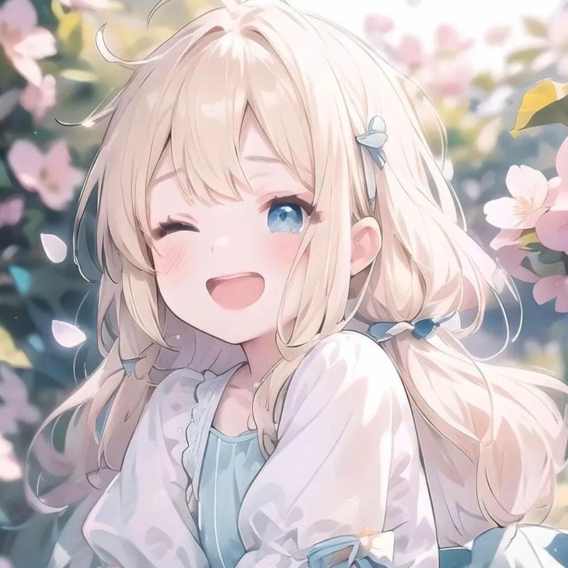 Hình ảnh anime nữ tóc trắng nổi bật