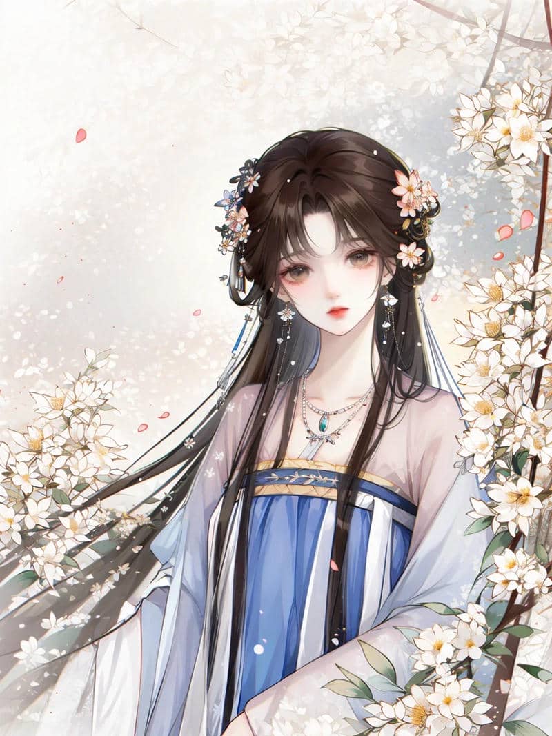 Hình anime nữ cổ trang nét đẹp cổ