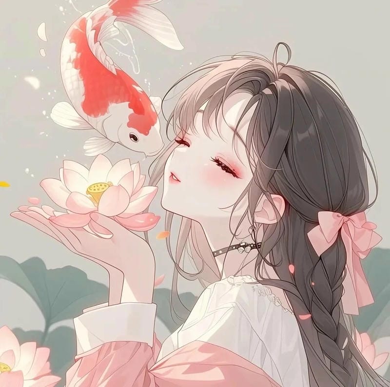 Hình anime nữ cổ trang vẻ đẹp xưa