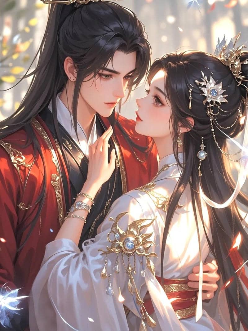 Nhân vật anime nữ cổ trang nền nã