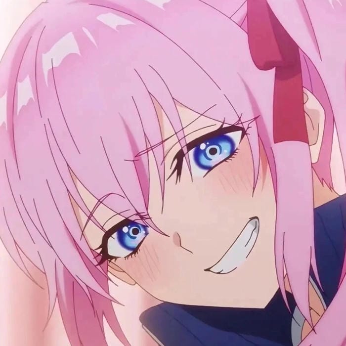 Nhân vật anime nữ tóc hồng đáng yêu