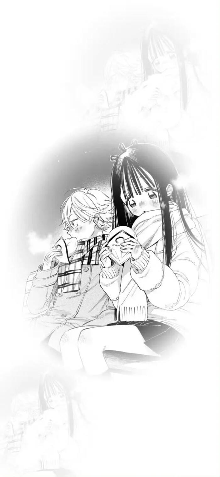 Nhân vật anime nữ trắng đen lạnh