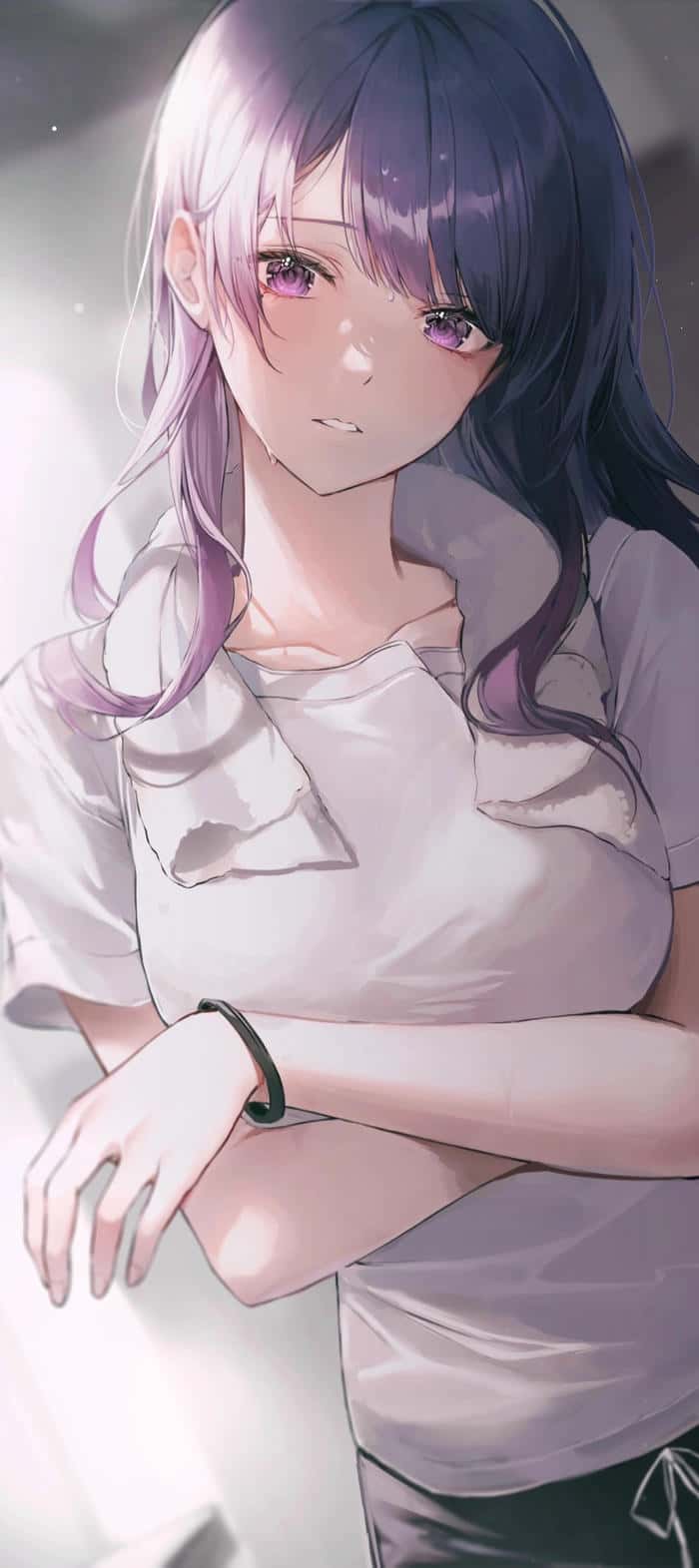 ảnh anime girl tóc dài