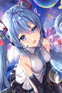 ảnh anime nữ ánh mắt đẹp