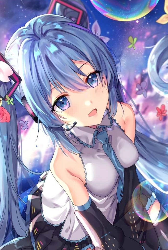 ảnh anime nữ ánh mắt đẹp