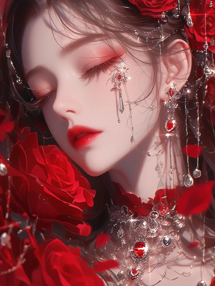 ảnh anime nữ buồn nghệ thuật