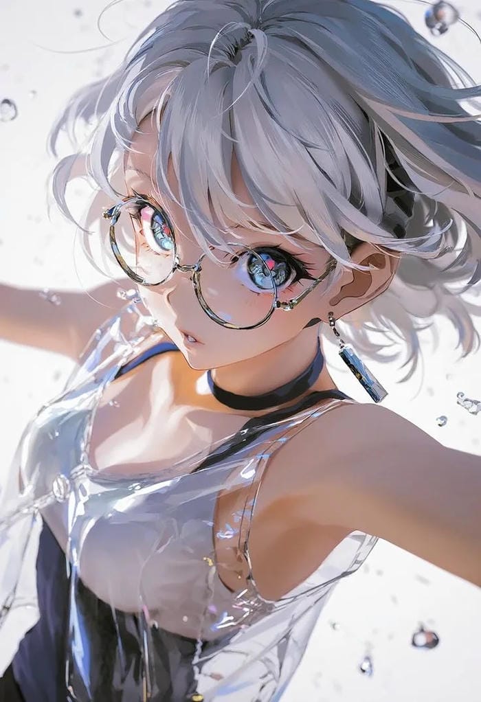 ảnh anime nữ buồn ngoài sân trường