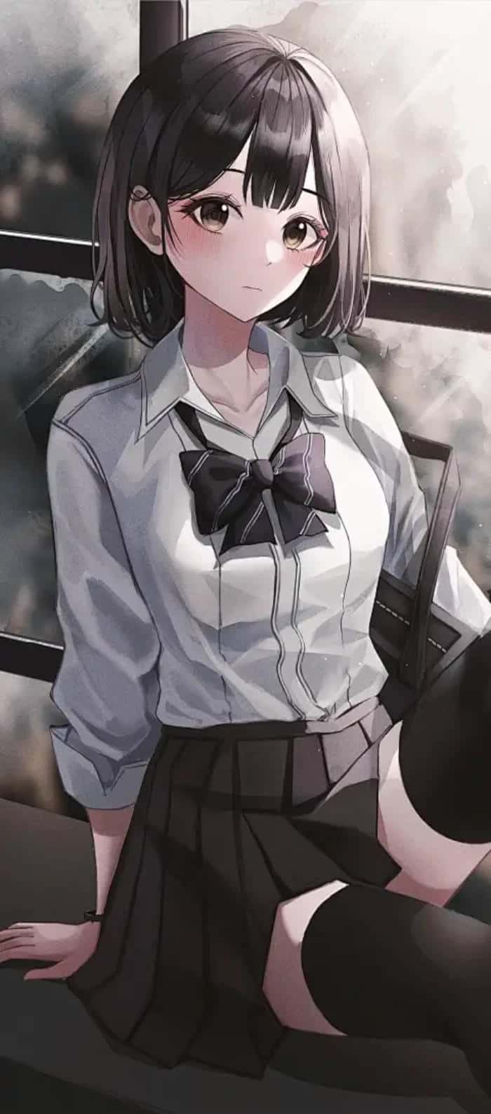 ảnh anime nữ đội mũ dễ thương