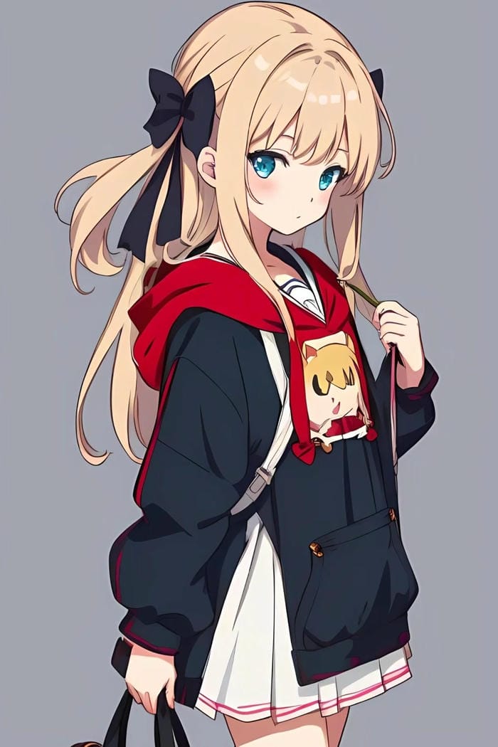 ảnh anime nữ ngoài trời