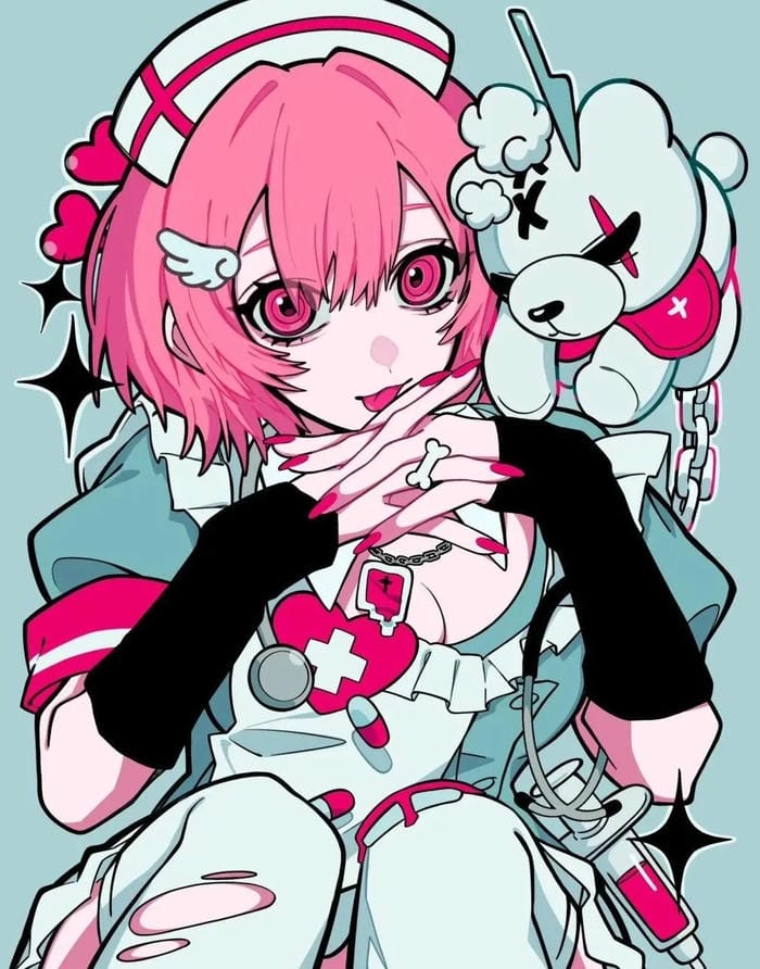 ảnh anime nữ nhìn ra xa