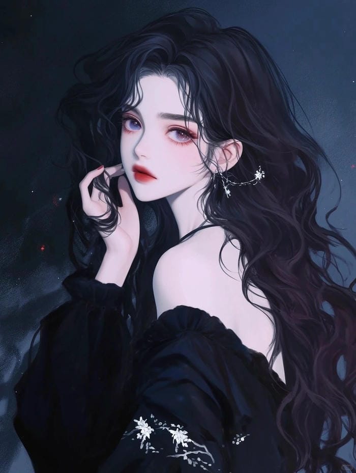 ảnh anime nữ suy tư