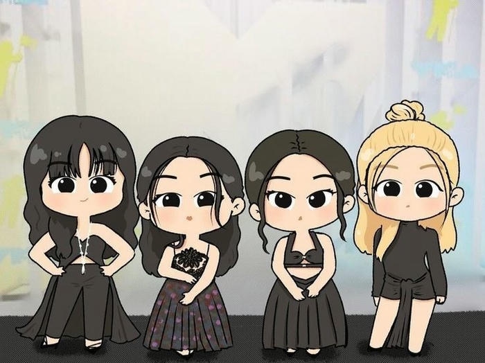 ảnh blackpink chibi cực kì ngầu