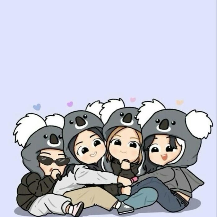 ảnh blackpink chibi thần tượng hoạt bát