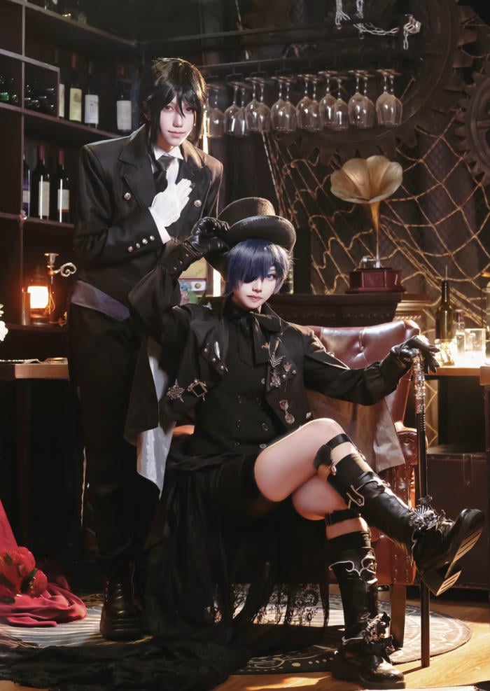 ảnh cosplay đam mỹ đẹp cậu chủ và quản gia