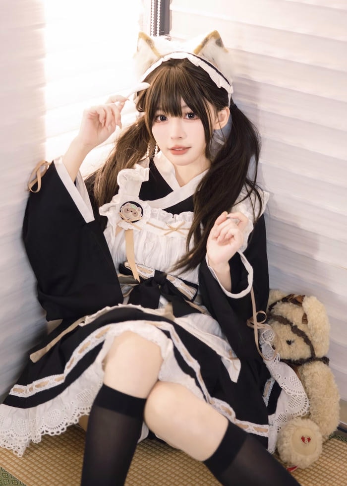 ảnh cosplay hầu gái ngọt ngào