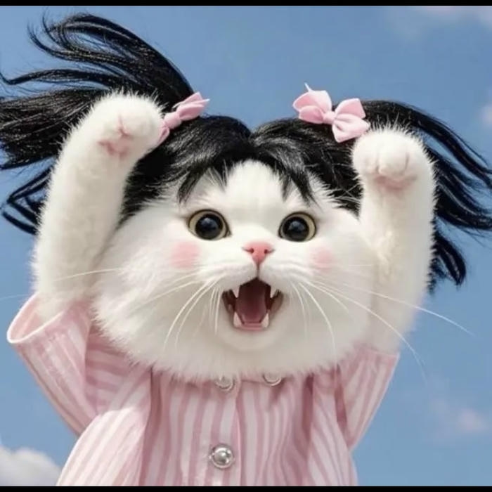 ảnh mèo vô tri phong cách cute