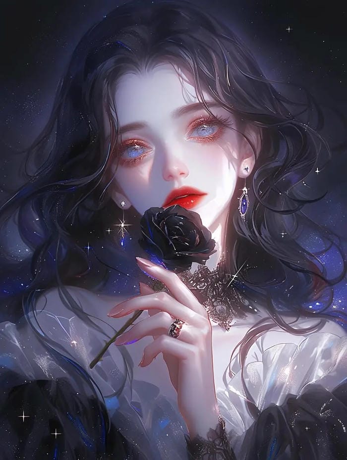 anime girl buồn trong mưa