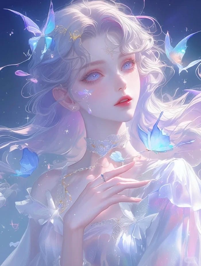 anime girl crying art