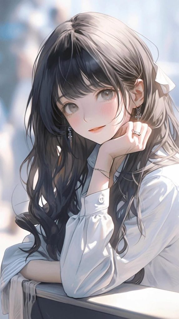 anime girl cute vibes