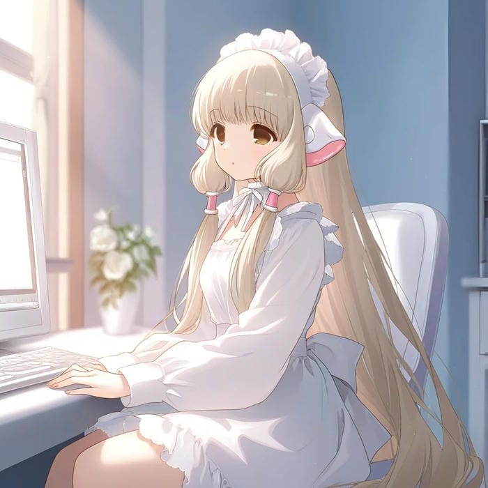 anime girl hầu gái