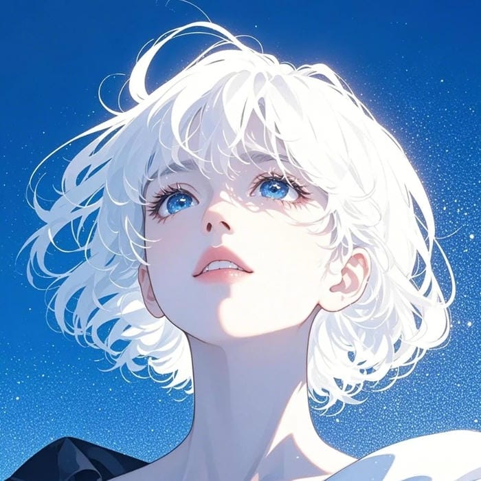 avatar anime girl nhìn nghiêng