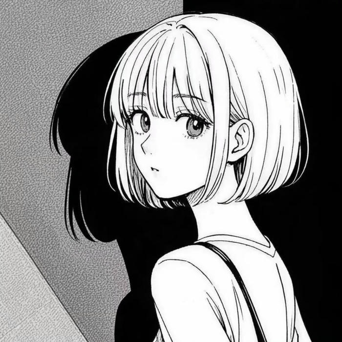 avatar đen trắng cá tính