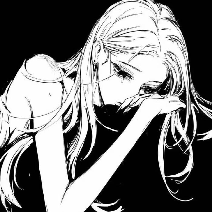 avatar đen trắng tối