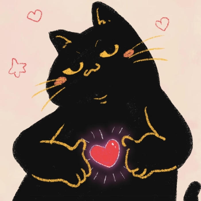 avatar mèo vô tri aesthetic