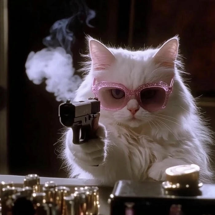 avatar mèo vô tri chất