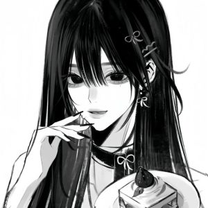 avatar trắng đen đầy tâm trạng