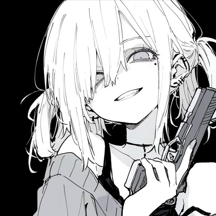 avatar trắng đen minimalism