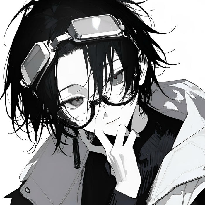 avatar trắng đen phong cách tối