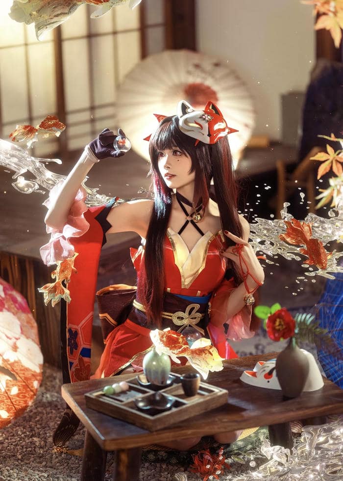 cosplay anime nữ phong cách fantasy cổ điển