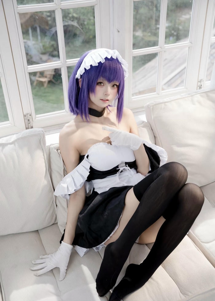 cosplay hầu gái anime quyến rũ