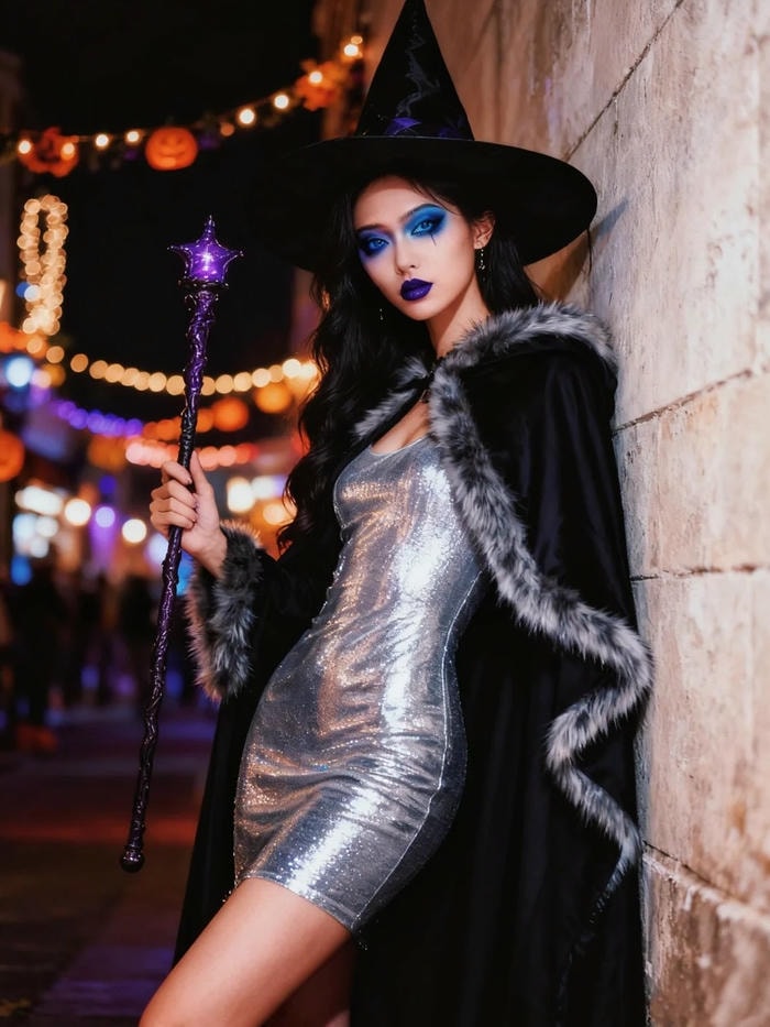 cosplay phù thủy trắng