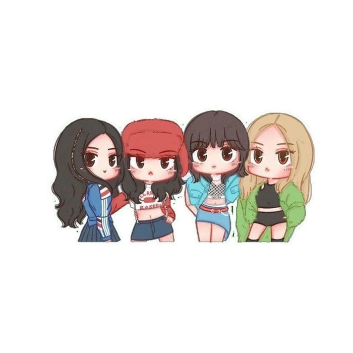 hình ảnh blackpink chibi dễ thương