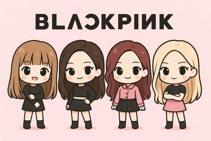 hình ảnh blackpink chibi ngộ nghĩnh