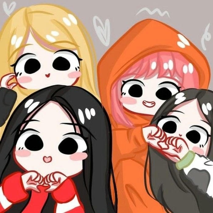 hình ảnh blackpink chibi vẽ minh họa