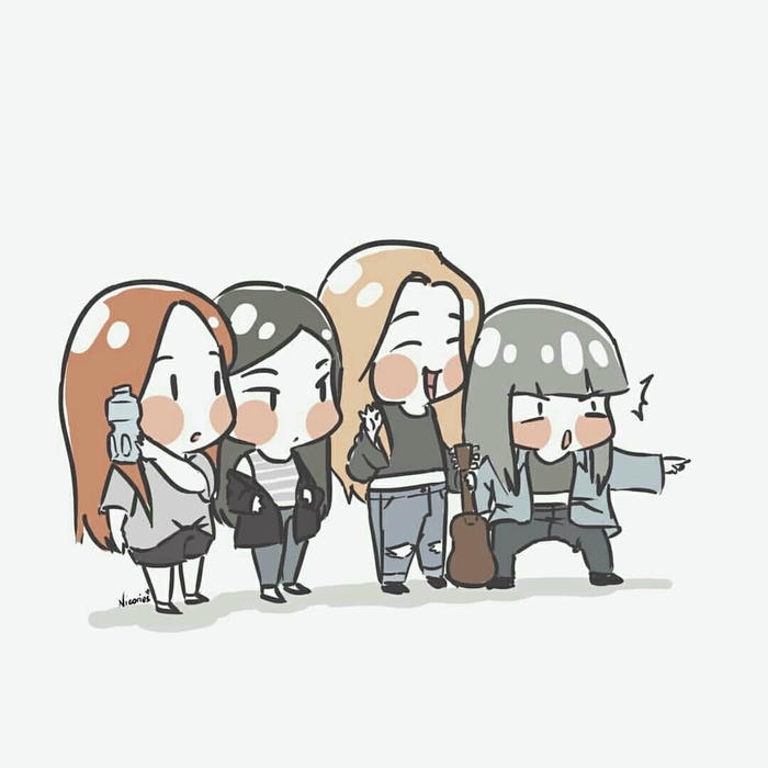 hình ảnh blackpink chibi xinh xắn