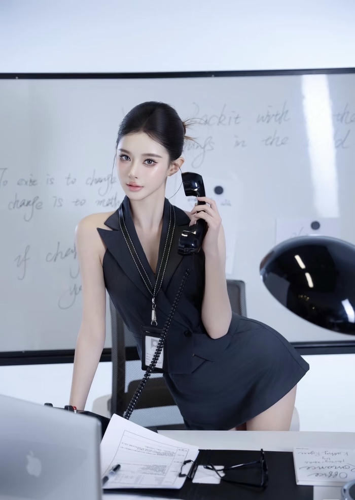 hình ảnh thư kí cosplay dễ thương và đáng yêu