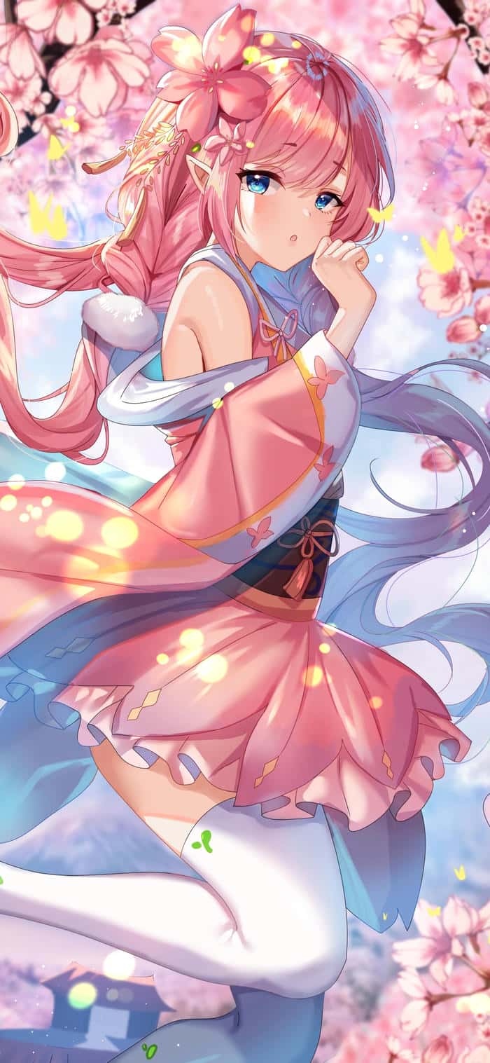 hình anime girl dễ thương ngây thơ