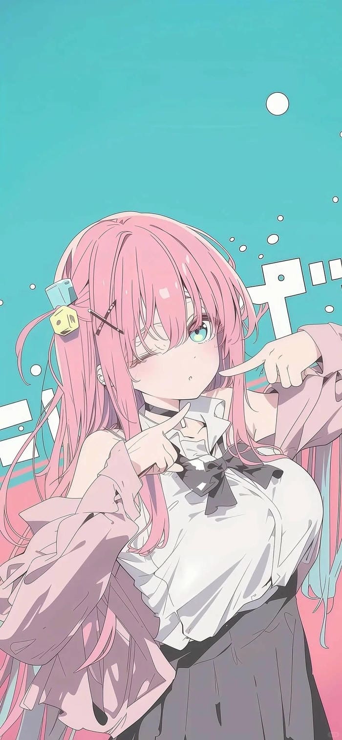 hình anime girl to tròn cuốn hút